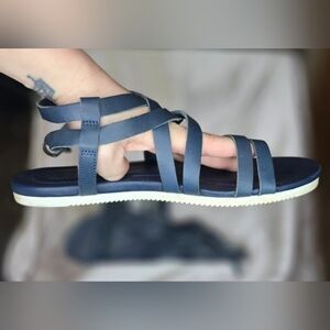 Stylish Blue Strappy Sandals